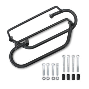 Long Ride, Saddlebag Holder. Black Touring Luggage Longride