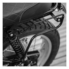Long Ride, Saddlebag Holder. Black Touring Luggage Longride