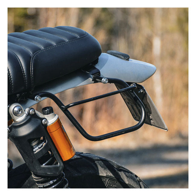 Long Ride, Saddlebag Holder. Black Touring Luggage Longride