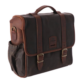 Longride, Click On Classic Saddlebag Waxed Cotton. Khaki Touring Luggage Longride
