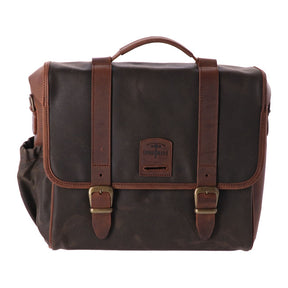 Longride, Click On Classic Saddlebag Waxed Cotton. Khaki Touring Luggage Longride