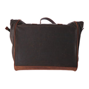 Longride, Click On Old Chopper Saddlebag Waxed Cotton. Khaki Touring Luggage Longride