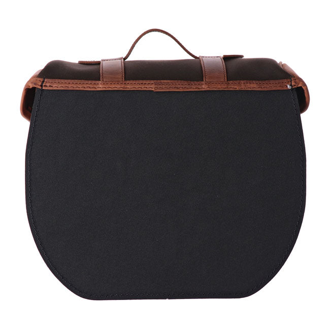 Longride, Click On Retro Saddlebag Waxed Cotton. Khaki Touring Luggage Longride