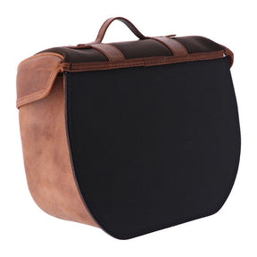 Longride, Click On Retro Saddlebag Waxed Cotton. Khaki Touring Luggage Longride