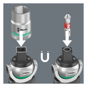 Wera, Zyklop Pocket set 2 with Metric sockets T-Handles Wera