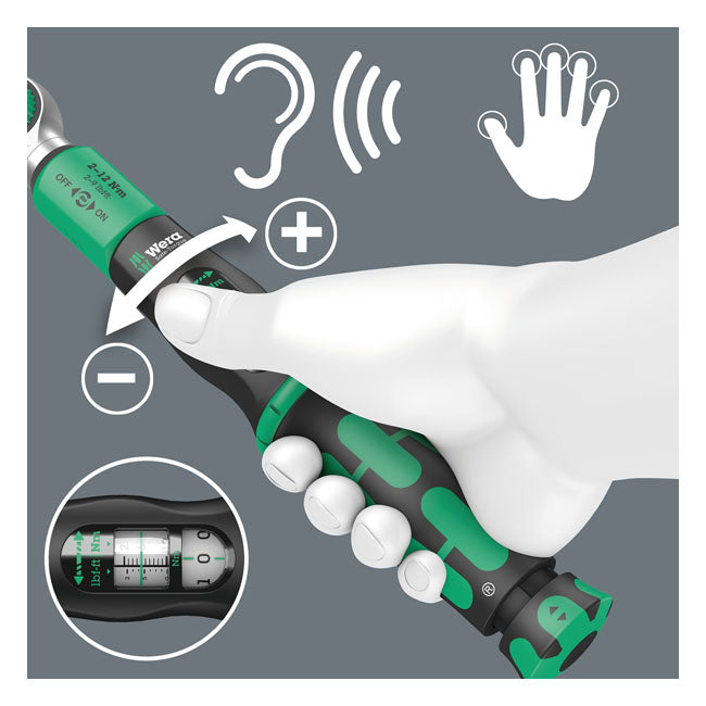 Wera, Safe-Torque A1 adjustable torque wrench 1/4" T-Handles Wera