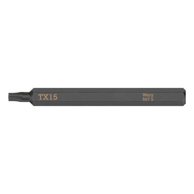 Wera Torx bit for Impact screwdriver TX15 T-Handles Wera