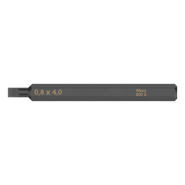 Wera Slotted bit for Impact screwdriver 0.8 T-Handles Wera