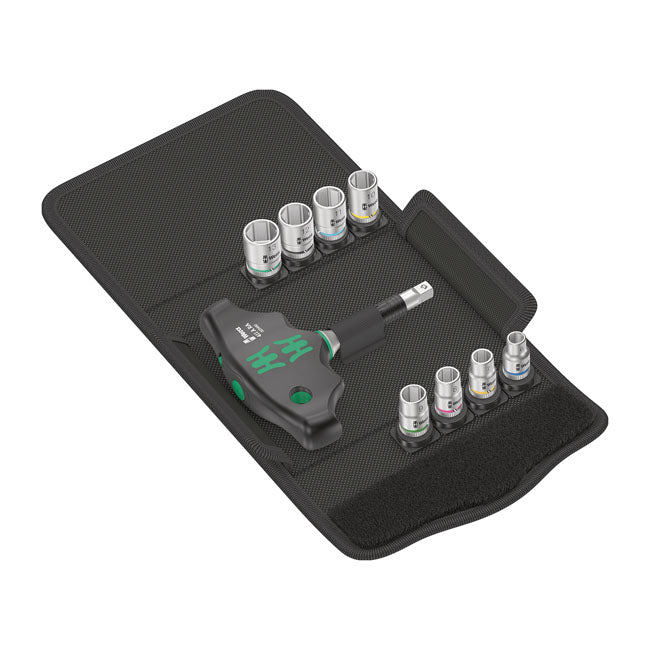 Wera, Kraftform Kompact 400 RA. 1/4" drive. Metric sizes T-Handles Wera