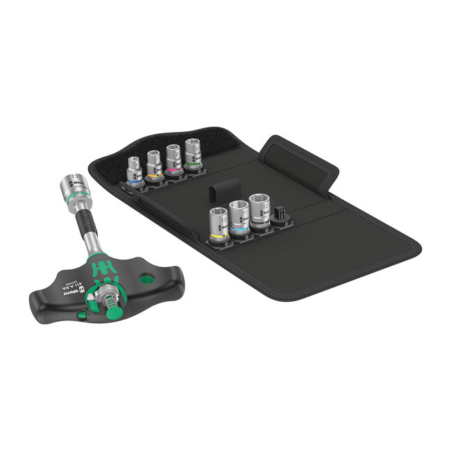 Wera, Kraftform Kompact 400 RA. 1/4" drive. Metric sizes T-Handles Wera