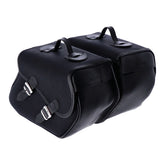 Longride, Heritage Waxed Cotton Saddlebags. Black Touring Luggage Longride