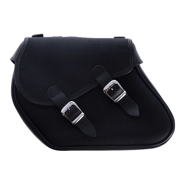 Longride, Heritage Waxed Cotton Saddlebags. Black Touring Luggage Longride