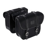Longride, Throw Over Saddlebags Waxed Cotton. Black Touring Luggage Longride