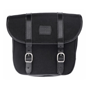 Longride, Throw Over Saddlebags Waxed Cotton. Black Touring Luggage Longride