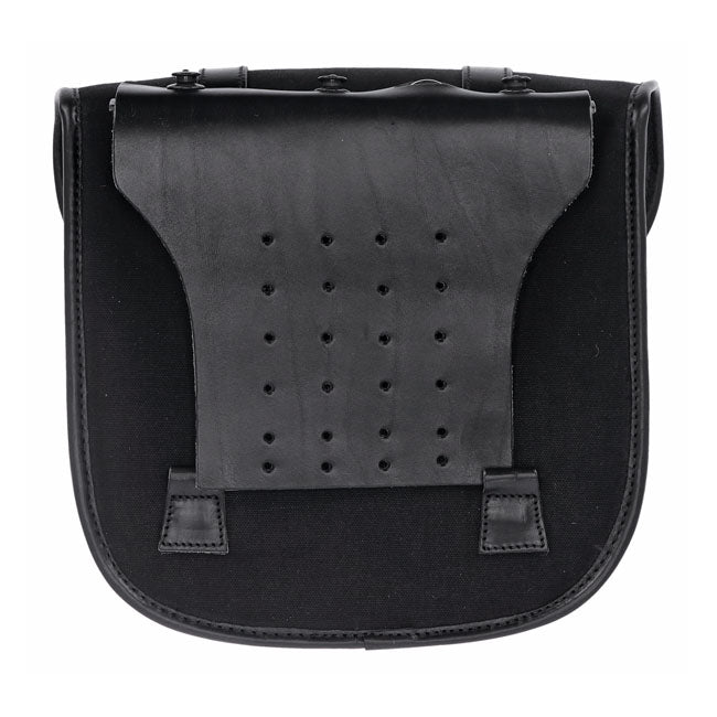 Longride, Throw Over Saddlebags Waxed Cotton. Black Touring Luggage Longride
