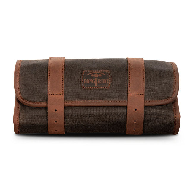 Longride, Toolbag Waxed Cotton. Khaki Touring Luggage Longride