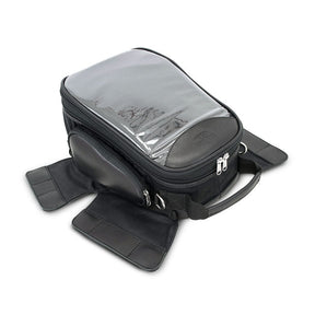 Longride, Heritage Waxed Canvas Tank Bag. Black Touring Luggage Longride