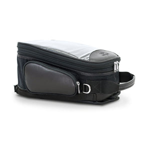 Longride, Heritage Waxed Canvas Tank Bag. Black Touring Luggage Longride