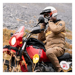 Longride, Heritage Waxed Canvas Tank Bag. Black Touring Luggage Longride