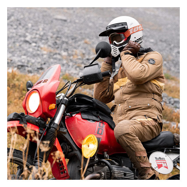 Longride, Heritage Waxed Canvas Tank Bag. Black Touring Luggage Longride