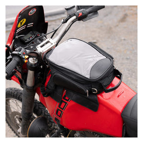 Longride, Heritage Waxed Canvas Tank Bag. Black Touring Luggage Longride