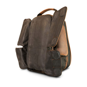 Longride, Heritage Waxed Canvas Tank Bag. Khaki Touring Luggage Longride