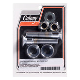 Colony, lower Dyna shock mount kit. Chrome Suspension Mount Kits Colony