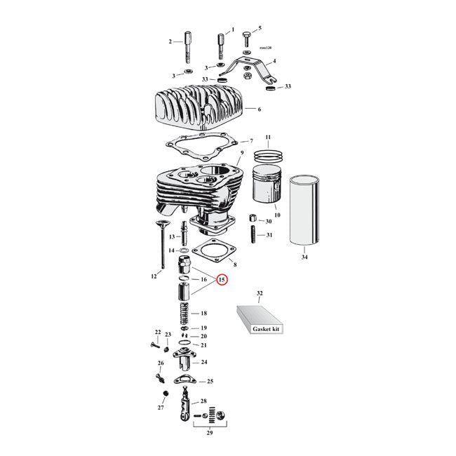 Valve Spring Cover. Upper & Lower Pushrod Covers Samwel