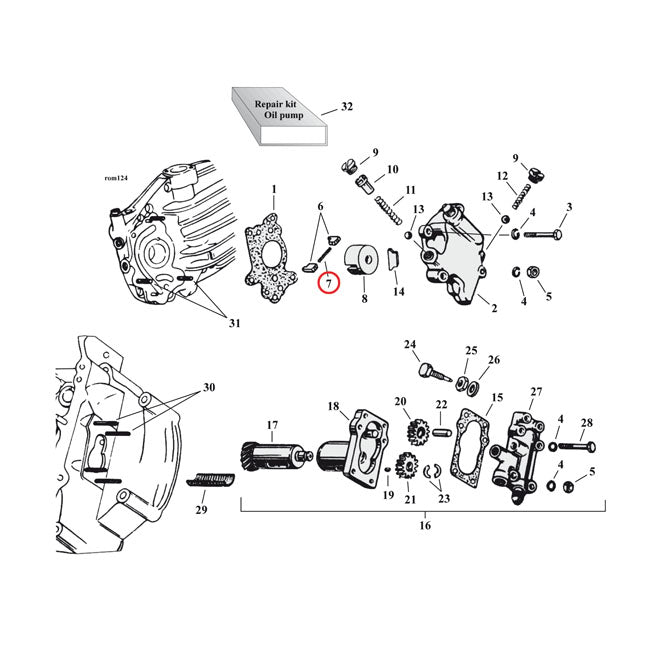 Spring, Feed Pump Vane Oil Pump Parts Mcs