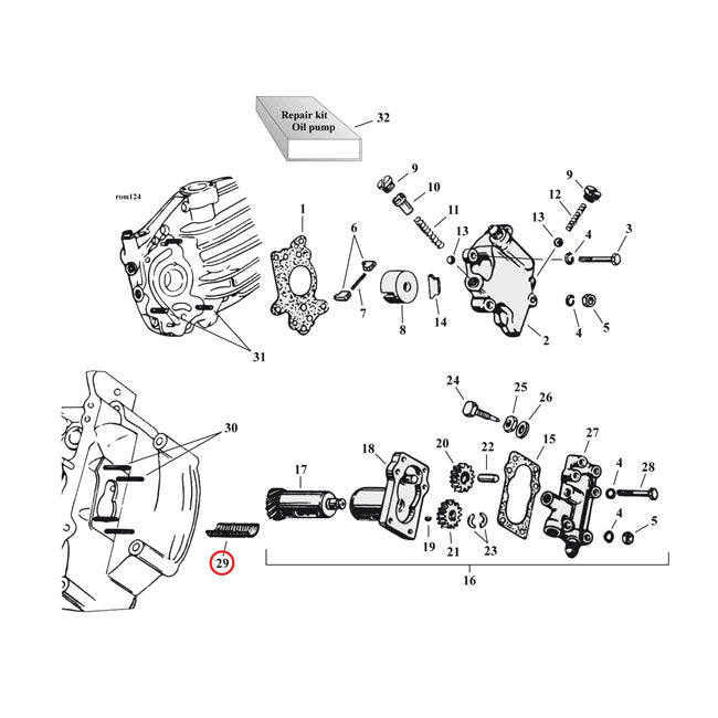 Screen, Scavenger Pump Oil Pump Parts Mcs