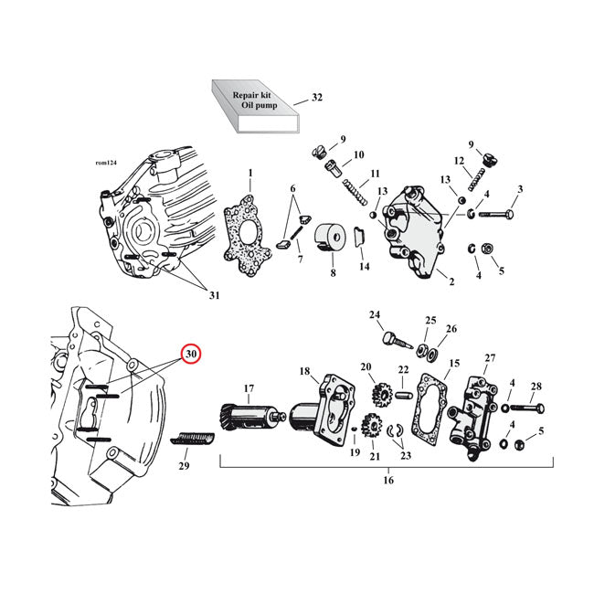 Stud, Scavenger Pump Oil Pump Parts Samwel