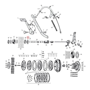 Race, Thrust Bearing Main Drive Gear Clutch Collar Thrust Bearing Samwel
