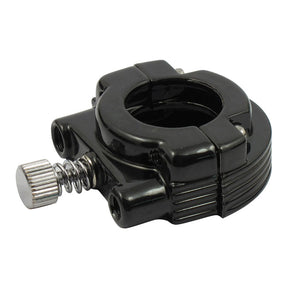 Throttle Clamp Set, Dual Cable. Black Throttle Clamps Mcs