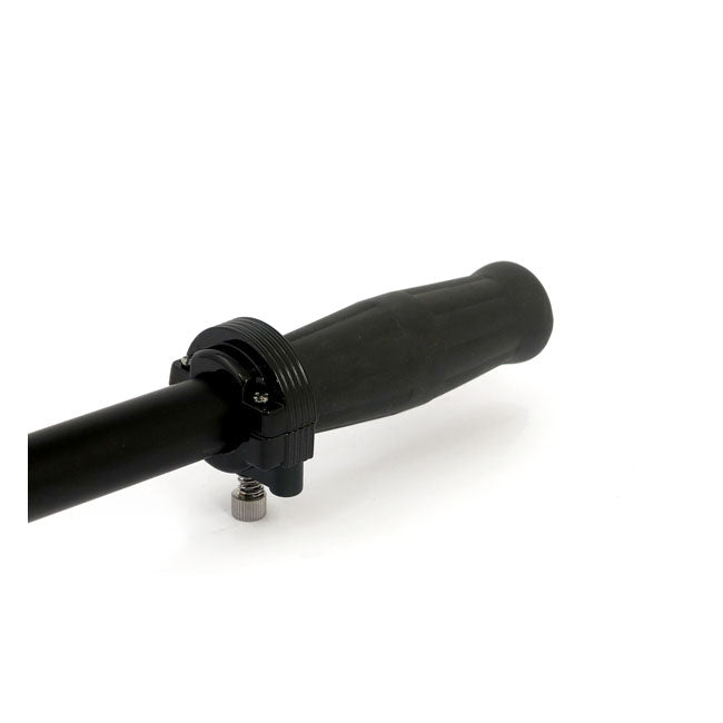 Throttle Clamp Set, Dual Cable. Black Throttle Clamps Mcs