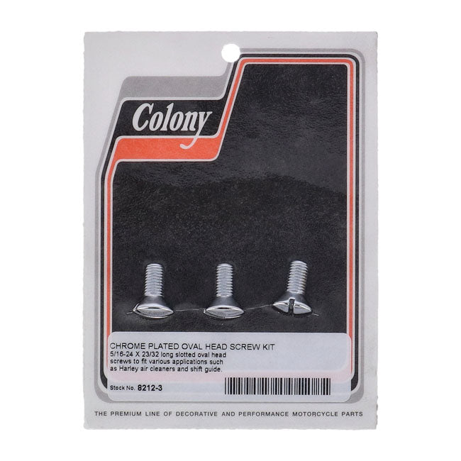 Colony, shifter guide bolt screw kit. Chrome Shifter Hardware Colony
