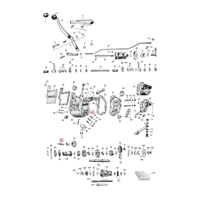 Shaft, Reverse Idler Gear Transmission Transmission Parts Samwel