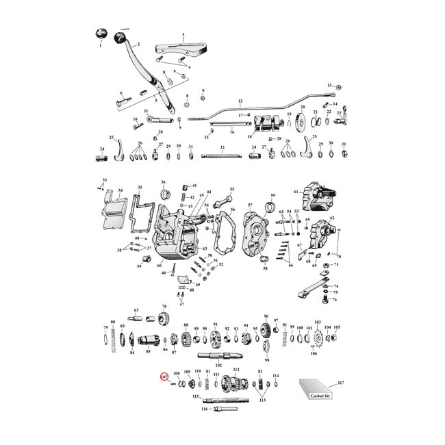Spring, Countershaft Transmission Top Cover Parts Mcs