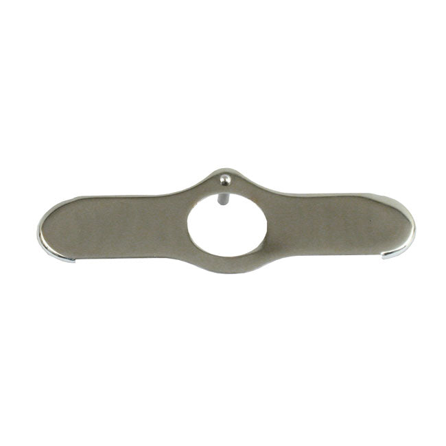 Lockplate, Inline Springer Fork Stem Nut. Chrome Springer Forks Misc Samwel