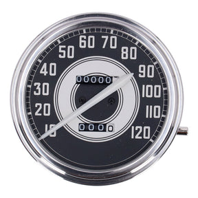 Fl Speedometer, ''41 45 Face'', Silver/Black. 2:1 Mph Speedometers Mcs
