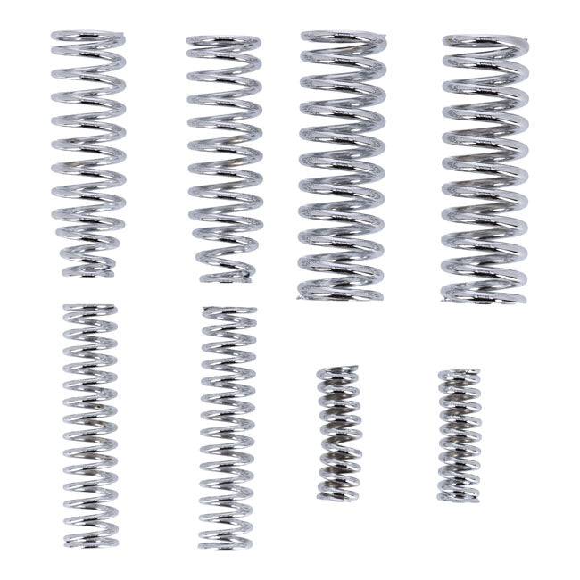 Heavy Duty 8 Spring Set For Early Springer Forks. Chrome Springer Forks Misc Samwel