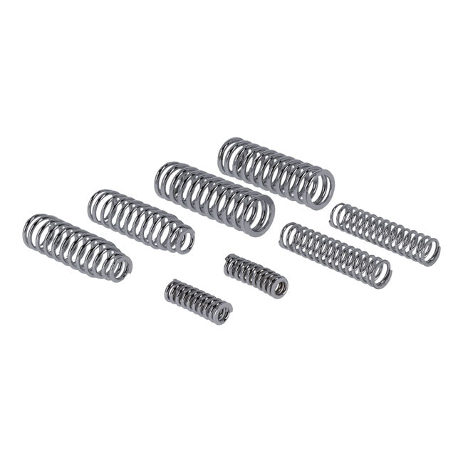 Heavy Duty 8 Spring Set For Early Springer Forks. Chrome Springer Forks Misc Samwel