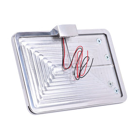 Cpv, ''Slide In'' License Plate Bracket. Side Mount, Polished License Plate Brackets Cpv