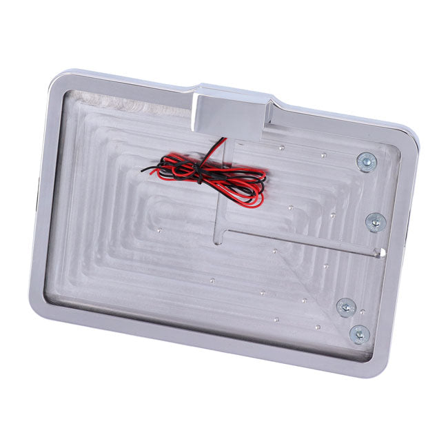Cpv, ''Slide In'' License Plate Bracket. Side Mount, Polished License Plate Brackets Cpv