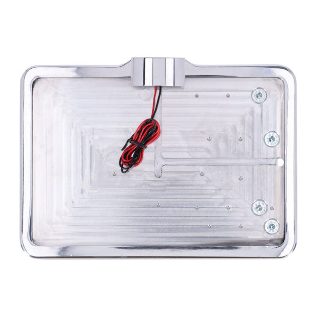 Cpv, ''Slide In'' License Plate Bracket. Side Mount, Polished Cpv