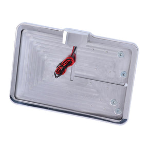 Cpv, ''Slide In'' License Plate Bracket. Side Mount, Polished Cpv