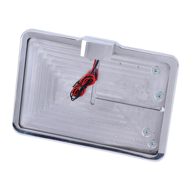 Cpv, ''Slide In'' License Plate Bracket. Side Mount, Polished Cpv