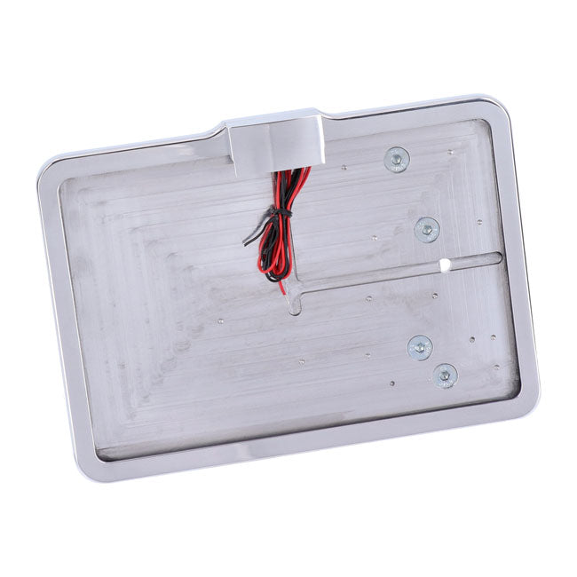 Cpv, ''Slide In'' License Plate Bracket. Side Mount, Polished License Plate Brackets Cpv