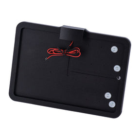 Cpv, ''Slide In'' License Plate Bracket. Side Mount, Black License Plate Brackets Cpv