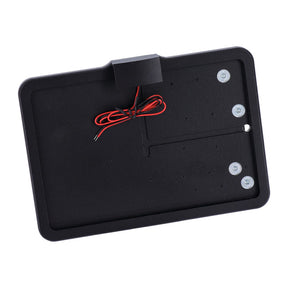 Cpv, ''Slide In'' License Plate Bracket. Side Mount, Black License Plate Brackets Cpv