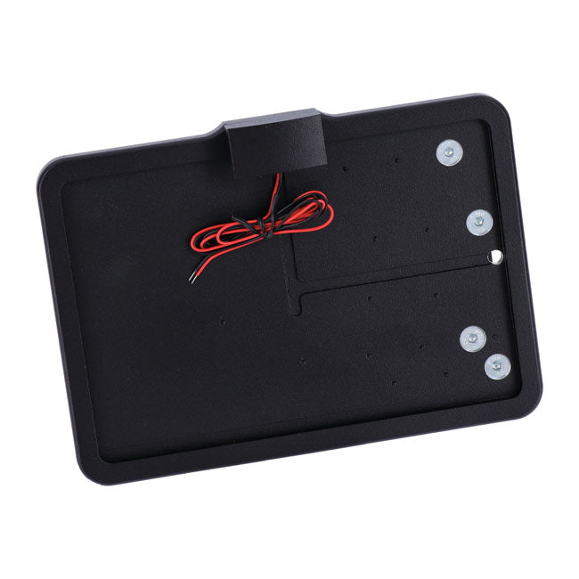 Cpv, ''Slide In'' License Plate Bracket. Side Mount, Black License Plate Brackets Cpv